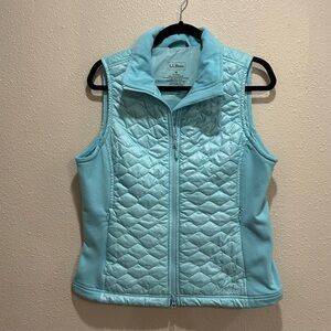 L.L. Bean Women's Light Blue Quilted Vest